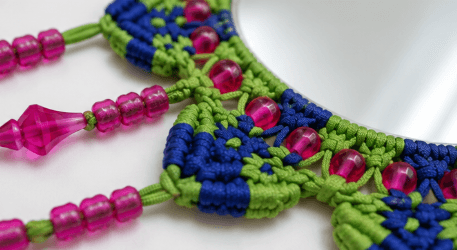 Handmade Macrame Jhoola Decorative Hanging for Home and Pooja Decor view 2