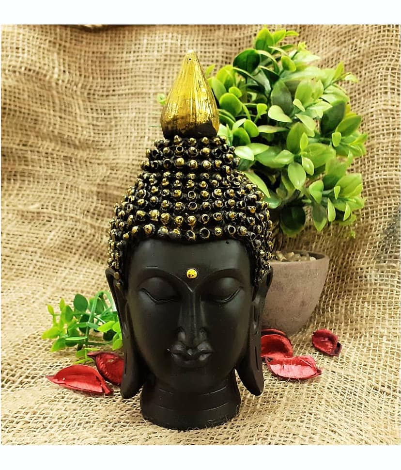 AFTERSTITCH gautam buddha Choti idol staute for home office table decor vastu Showpiece 17 cm (Pack of 4)