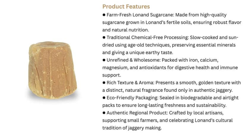 Jaggery Block 1000g view 3