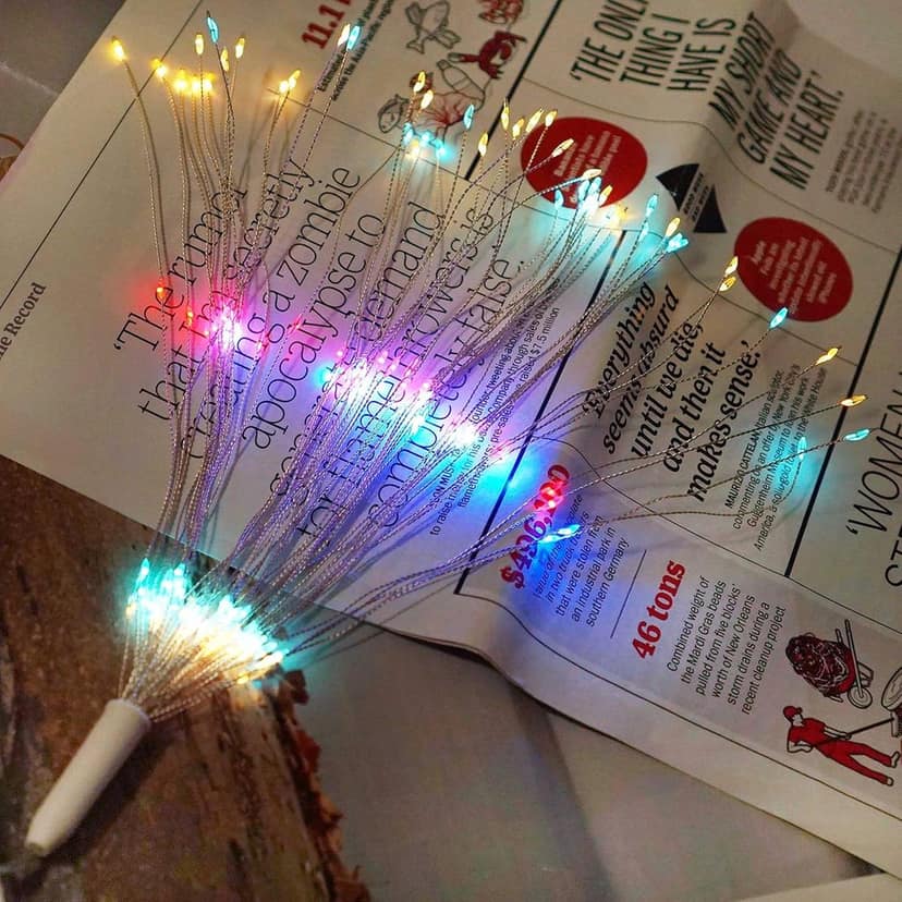 GLOWSERIE Premium 3D Fireworks Burst Hanging LED Light with Dimmable Brightness and Multiple Lighting Modes view 6