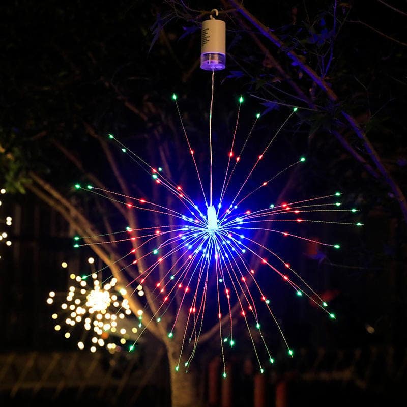 GLOWSERIE Premium 3D Fireworks Burst Hanging LED Light with Dimmable Brightness and Multiple Lighting Modes view 8