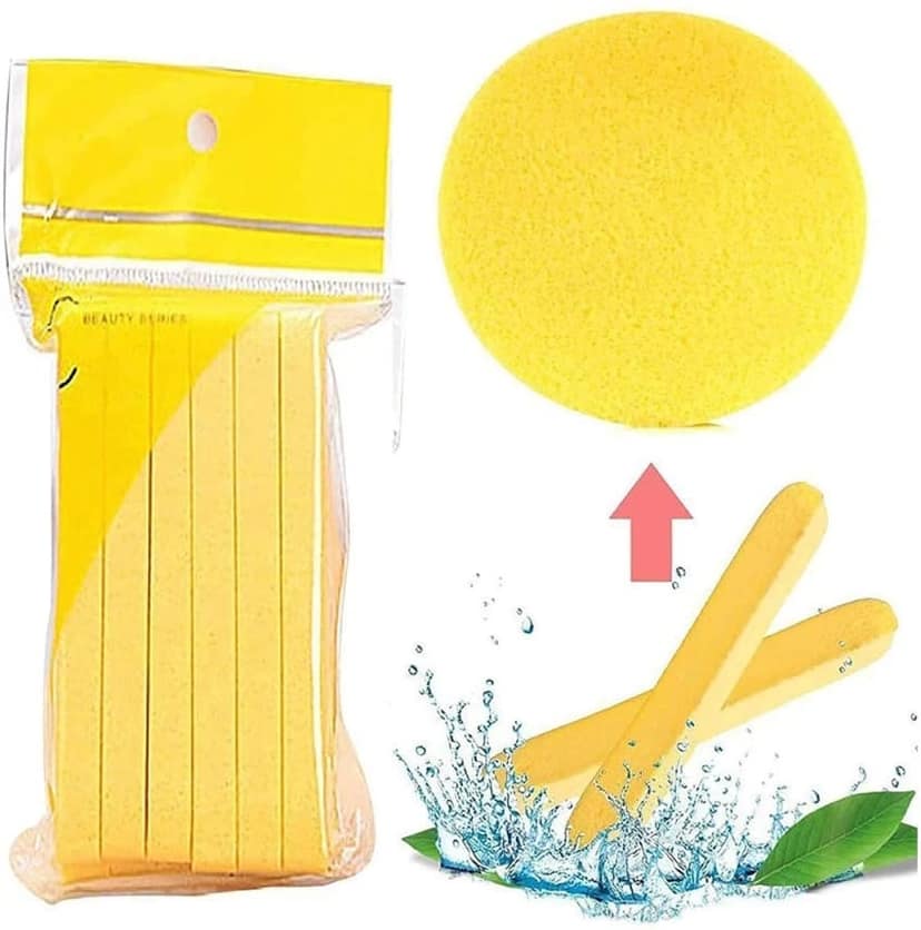 Professional Makeup Sponge Wedges - 12 Pieces Beauty Sponges Blender Set for Flawless Liquid & Cream Makeup Application with Case (Yellow) view 7