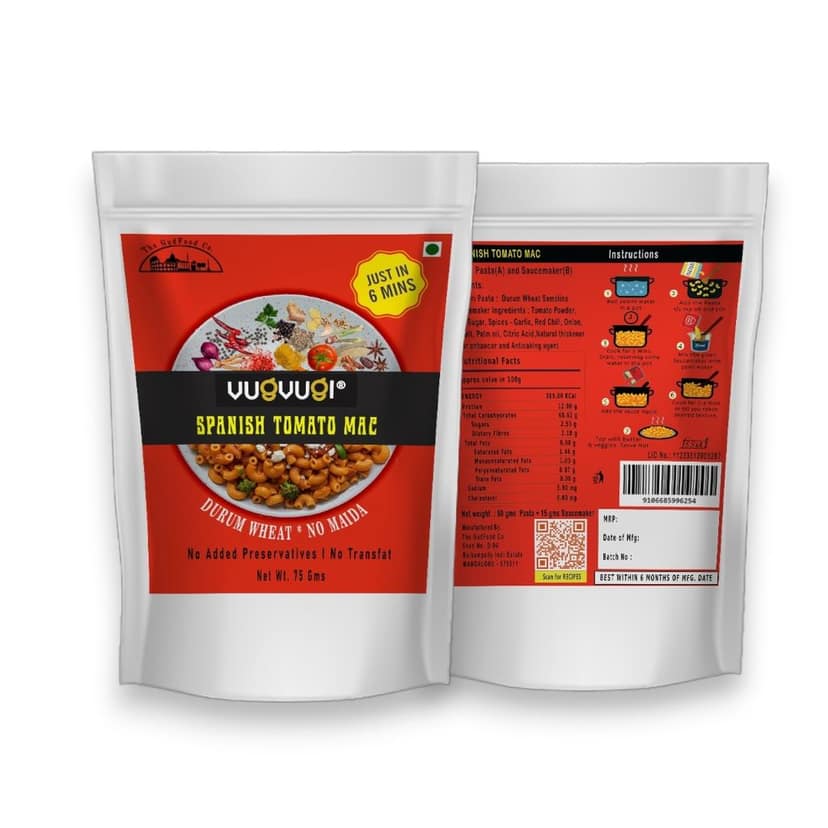 VUGVUGI Durum Wheat Pasta Instant meal Combo (75g x4) view 4