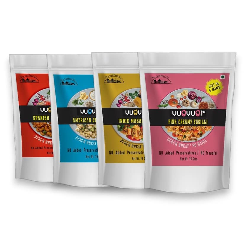VUGVUGI Durum Wheat Pasta Instant meal Combo (75g x4) view 5