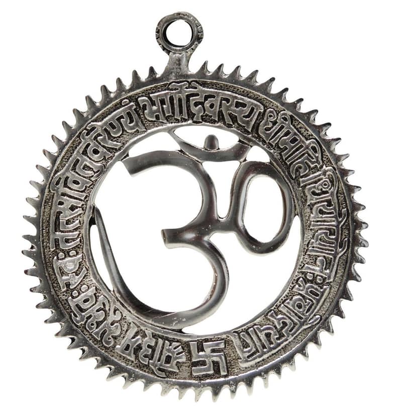 Aluminum Showpiece Om Mantra Statue (ASMAS098) view 2