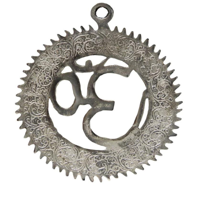 Aluminum Showpiece Om Mantra Statue (ASMAS098) view 3