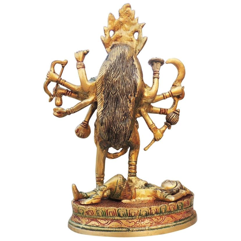 Brass Showpiece Kali Maa God Idol Statue (BSMAS618 A) view 3