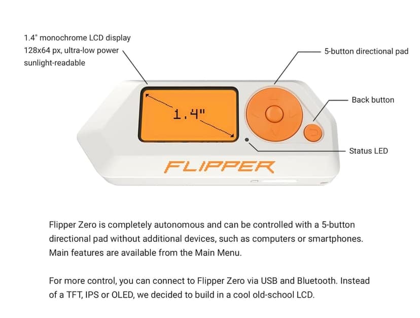 Flipper Zero Portable Multi-tool Device for Cybersecurity, RFID, NFC & Sub-GHz view 10