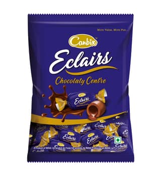 Derby Caramel Eclairs Chocolaty Centre - 350g Pack of 1