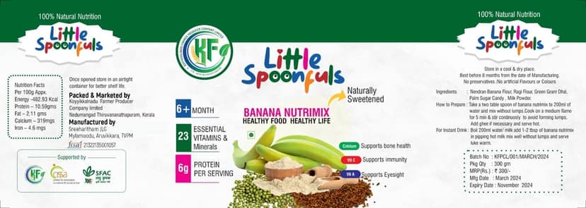 Little Spoonfuls Banana Nutrimix view 2