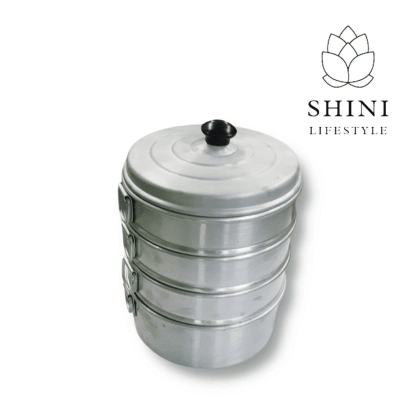 SHINI LIFESTYLE ALUMINIUM MOMOS STEAMER CAPACITY 7 LITER 115 momos , MOMO STAND Aluminium Steamer (7 L)