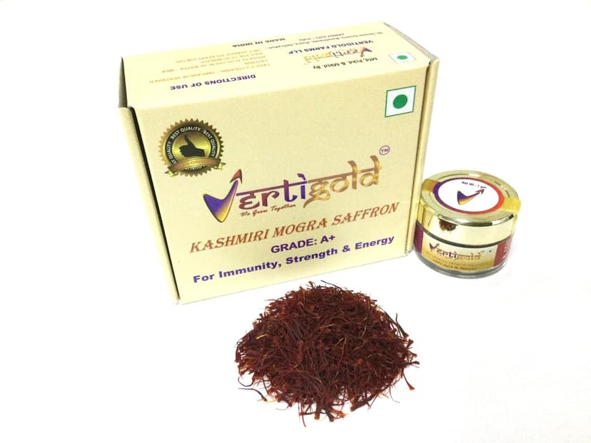 Kashmiri Pure Saffron - Mongra 1 GM view 3