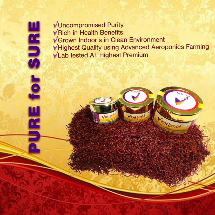 Kashmiri Pure Saffron - Mongra 1 GM view 4