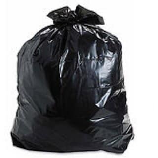 50 Piece Black Polythene Disposable Garbage Bags