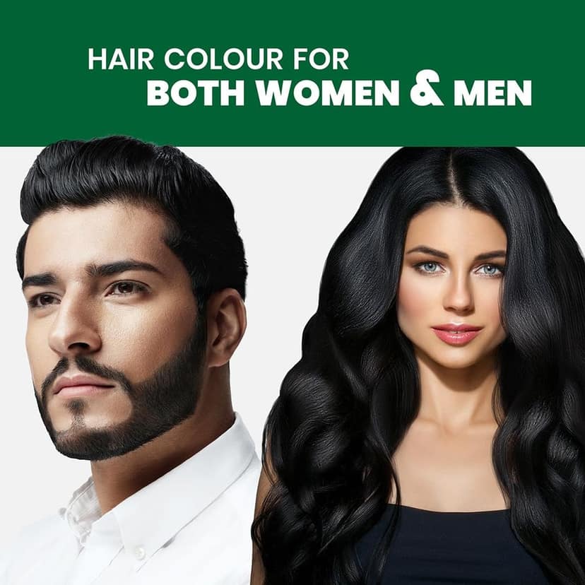 Spring H2O Salon Expert Hair Color Shampoo Natural Black | Ammonia-Free | 100% Grey Coverage | Long-Lasting Shine & Nourishment | Hair Dye Shampoo for Men & Women � Pack of 12 (15ml Each) view 4