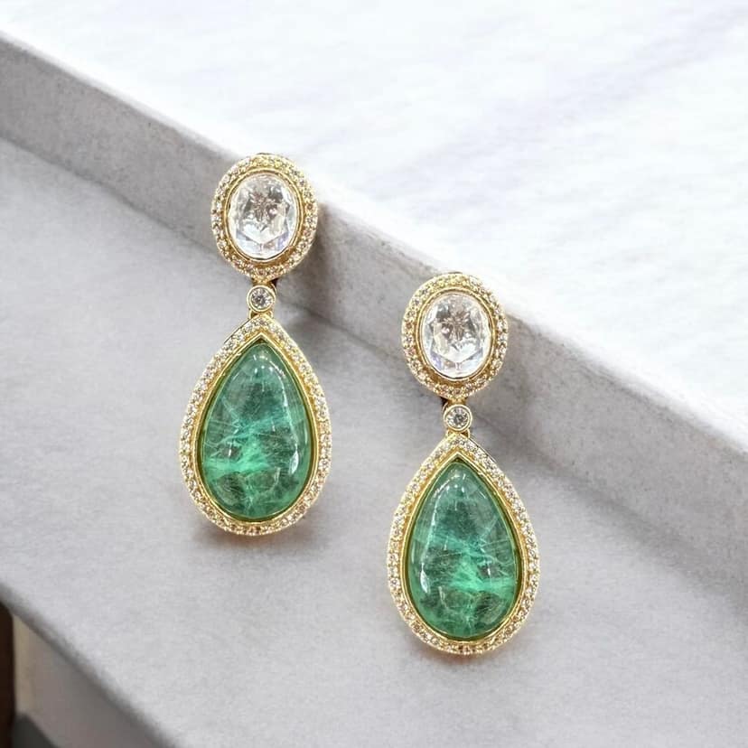 Verdant Dreams Necklace Set By Dia Art Jewels view 3