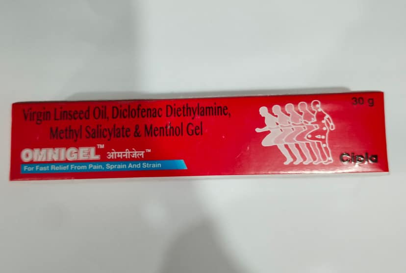 Cipla Omnigel fast relief from pain, sprain and strain
