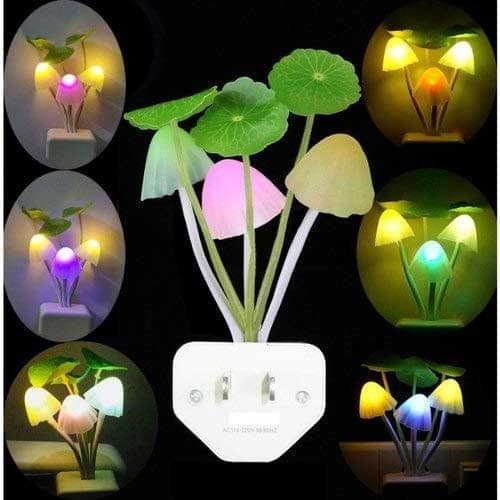 Elecsera Mushroom light automatic sensor for Bedroom Night Lamp Night Lamp (7 cm, Multicolor) view 3