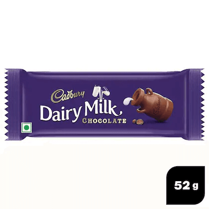 Cadbury Dairy Milk Chocolate Bar 52 Gms