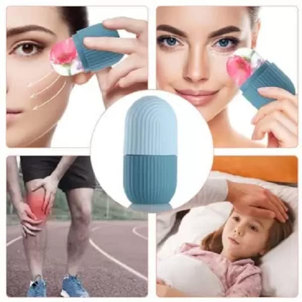 Elecsera 122 Ice Roller For Face | Eye Reusable Face Rollers Facial Roller Massager (Purple) view 4
