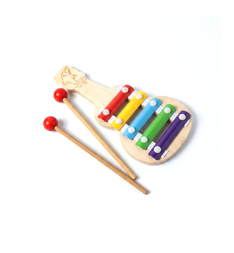 Handcrafted Wooden Xylophone Toy – Lacquerware Craft view 2