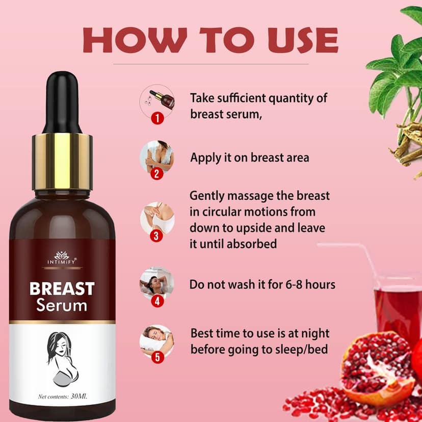 Intimify breast growth serum, breast serum, breast massage oil, breast tightening oil, breast enlargement oil view 5