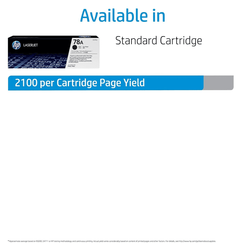 HP 78A Black Toner Cartridge CE278A for HP LaserJet Pro P1566 P1606dn M1536dnf view 3