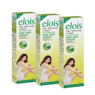 Elois Hair Removal Cream for Women With Aleo Vera Extract, Sensitive Skin(100g) 2x Longer Lasting Smoothness than Razors (Pack of 3)