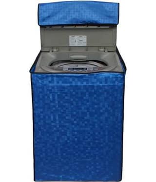 Single PVC Blue Washing Machine Cover for Universal 7 kg Top Load