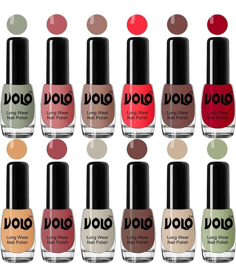 VOLO True Wear High Gloss Impresso Nail Polish Sets of 12 Multi Glossy 60 mL