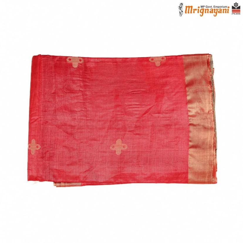 HANDLOOM KOSA SAREE WITH BLOUSE (SKU - 1ST101100222, SAREE - 1206) view 5