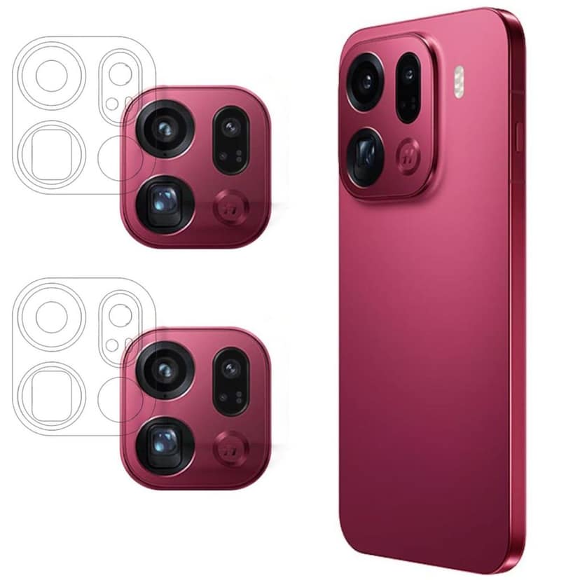 ISAAK Back Camera Lens Protector compatible for OPPO Find X9 Pro (Pack of 2)