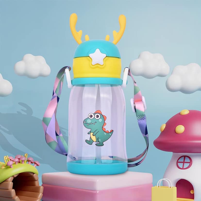 Kids School Water Bottle | Water Bottle With Straw | Best Water Bottle With Straw | Drink Bottle With Straw | Bottle With Straw | Cartoon Water Bottles | Children Water Bottle for School | Kids Water Bottle | Cute Water Bottle | School Kids Water Bottle view 4