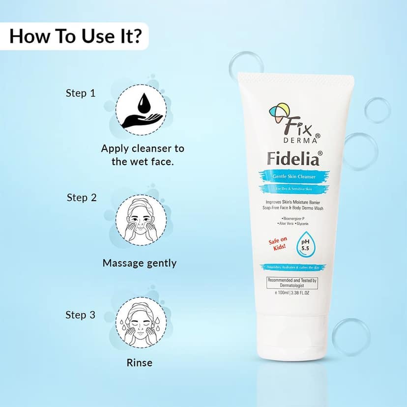 Fixderma Fidelia Gentle skin cleanser view 6