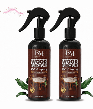 Wood Furniture Polish Spray for Wooden Furniture | Wood Surface Cleaner & Polish | Shine Restorer | Dust & Fingerprint Cleaner | Easy Spray Polish | 120 ml