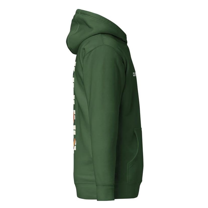 Clothikoo Premium Wolf Printed Edition Hoodie (400 GSM, Bottle Green Colour) view 8
