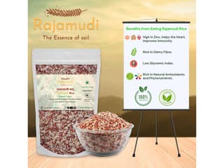 Rajamudi Organics UnPolished Rice - 30 Kilogram