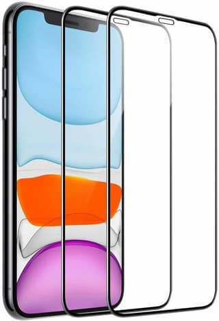 PLUGTECH Advanced Tempered Glass With Anti-Explosion 9H Hardness Edge-To-Edge Coverage Screen Guard for iPhone 11