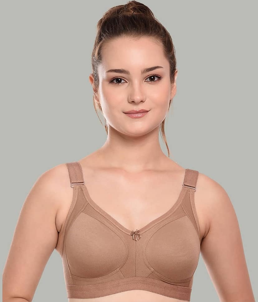 Bruchi Club Pack of 1 Cotton Blend Non Padded Women's Everyday Bra ( Black ) BRC-BR-BAC555