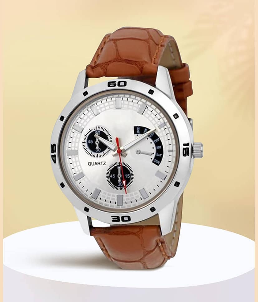 Trex Brown PU Analog Men's Watch