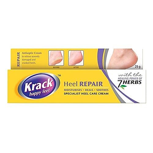 Krack Heel Care Cream - With Healing Power Of 7 Herbs, Moisturises, Heals, Soothes, 25 G view 2