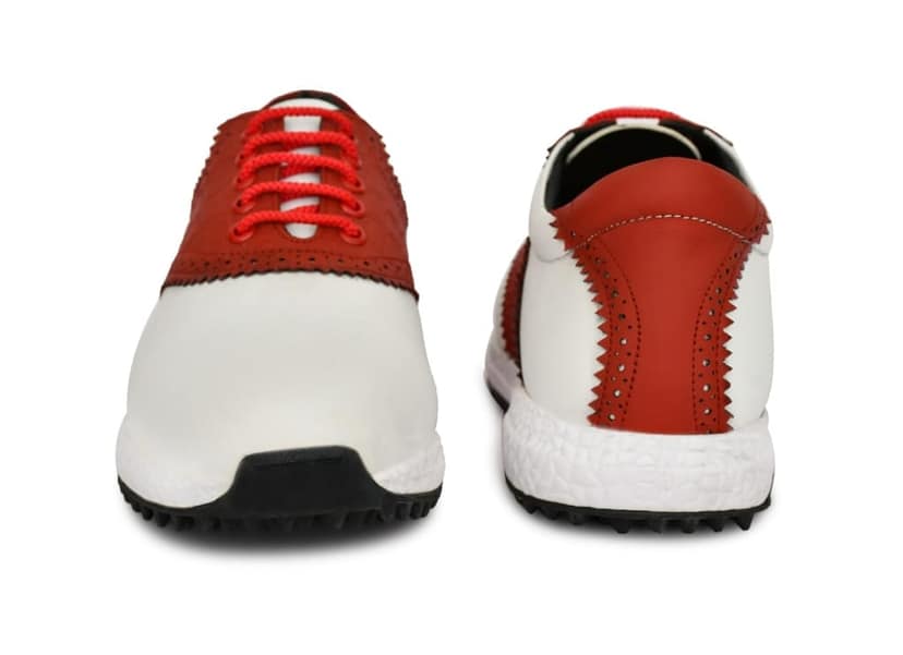 HITCARO Men's Proffessional Leather Golf Shoes | Lace-Up | Waterproof | Comfortable | Breathable view 5