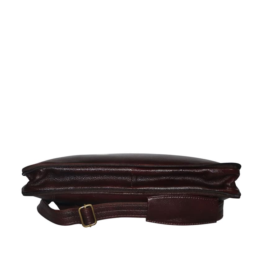 FHS Genuine Leather Laptop Bag for Men - Office Bag, Green & Brown Color - Fits Up to 14/15.6/16 Inch Laptop view 5