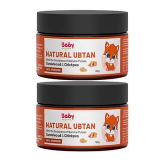 BabyOrgano Ayurvedic Ubtan Bath Powder for Babies, Kids & Mothers 0+ Months | Tan Removal & Skin Brightening | Sandalwood Turmeric Neem & Green Gram | Dermatologically Tested | AYUSH Approved | 100g (Pack of 2) BabyOrgano Ayurvedic Ubtan Bath Powder for
