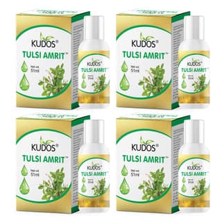 Kudos Tulsi Amrit Drops | 51ml | Pack Of 4