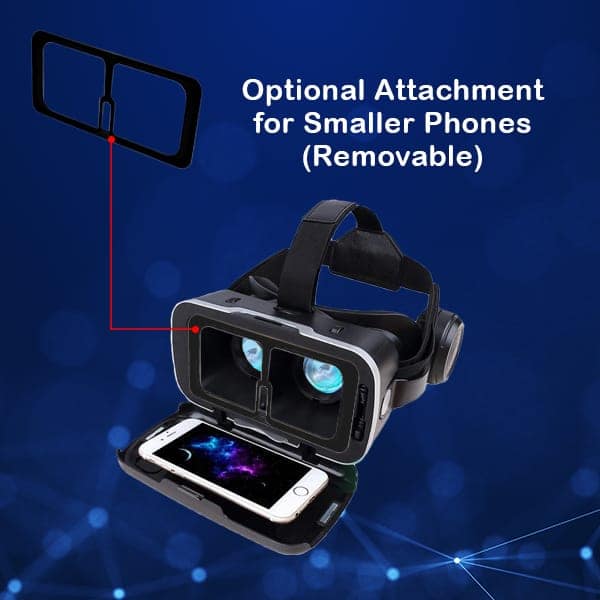 Irusu Play VR Ultra VR Headset -(1year Warranty) 3D Virtual Reality Glasses with Anti Blueray Resin 40mm HD Lens,Headphones, inbuilt Touch Button for Learning | Gaming | Watching Videos. view 5