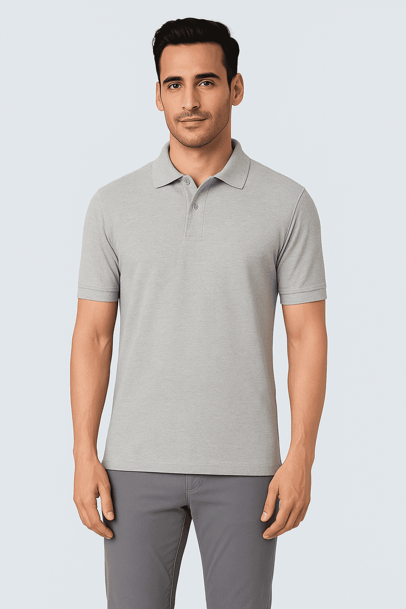 Heganwalk Men’s Polo T-Shirt ( Grey )