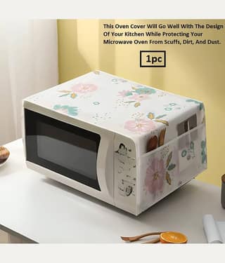 dust n shine Single PVC Assorted Microwave Oven Cover -