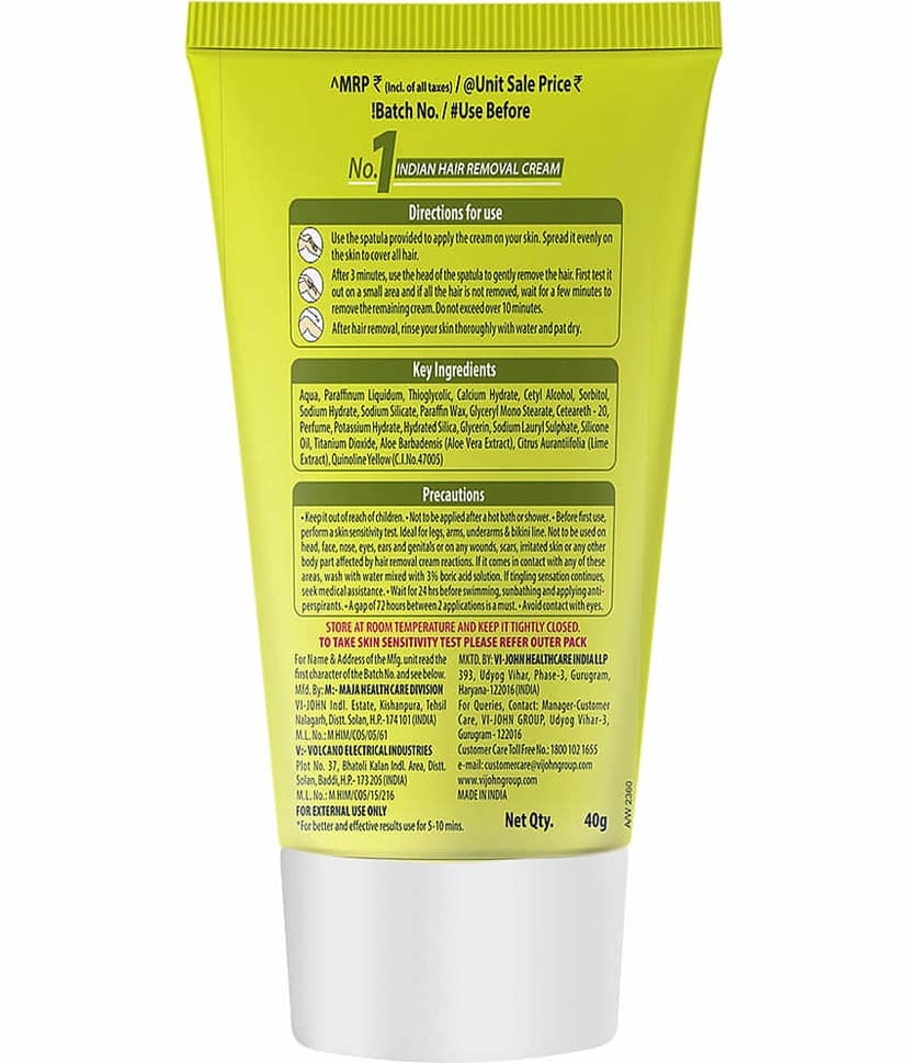 Vi-John Natural Hair Removal Hair Removal Creams for Women 40 ( Pack of 6 ) view 2