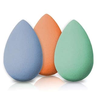 3 Pack Makeup Sponge Set - Beauty Sponge Applicator for Liquid, Cream and Powder - Flawless Foundation Blending - Latex Free